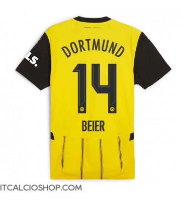 Borussia Dortmund Maximilian Beier #14 Prima Maglia 2024-25 Manica Corta